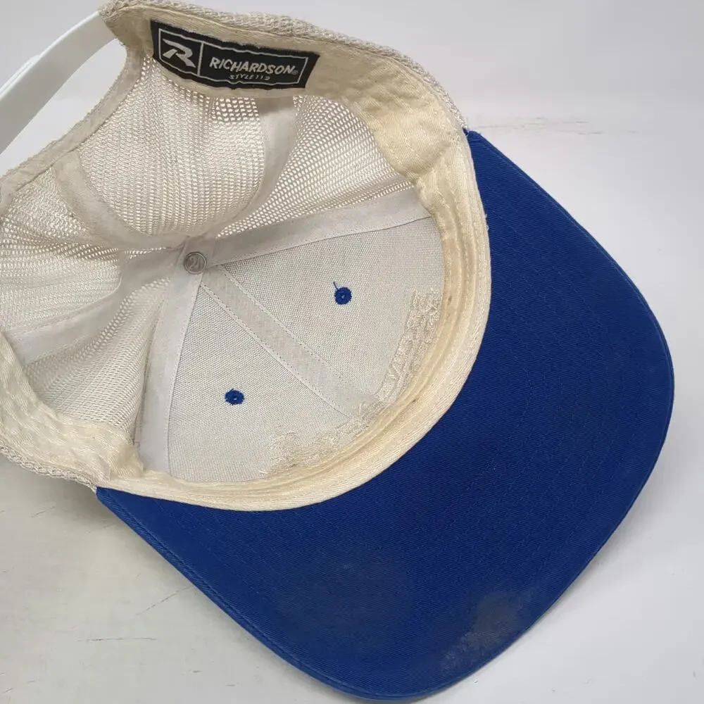 Richardson Trucker Hat Blue One Size Bruneau Round Up Rodeo Bronco Snapback